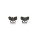 PENDIENTES MARIPOSAS PLATA Y CIRCONITAS