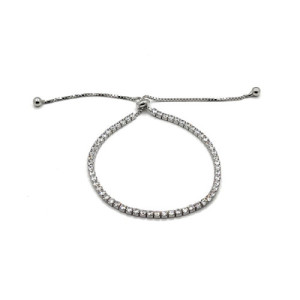 PULSERA RIVIERE PLATA Y CIRCONITAS
