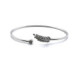 PULSERA RIGIDA PLATA Y CIRCONITAS