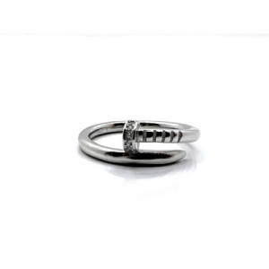 ANILLO TORNILLO PLATA Y CIRCONITAS
