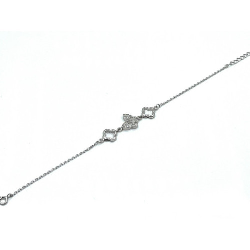 PULSERA PLATA Y CIRCONITAS