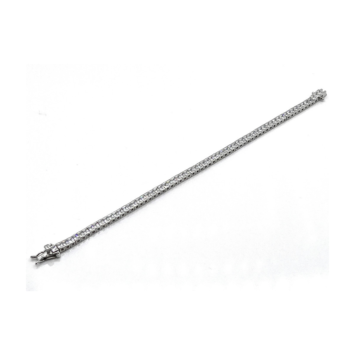 PULSERA RIVIERE PLATA Y CIRCONITAS