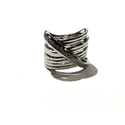 ANILLO DE PLATA CON CIRCONITAS