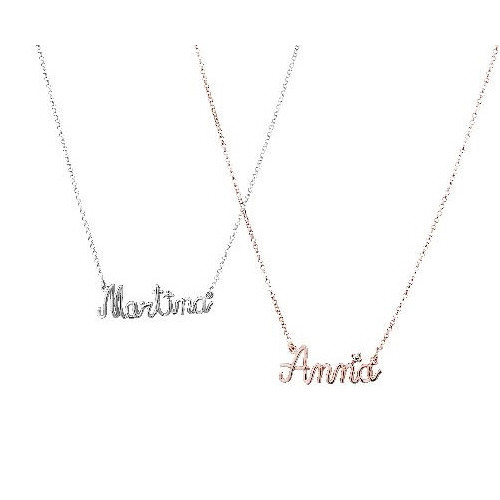 COLGANTE PLATA CON NOMBRE - DISPONOBLE MARIA Y SANDRA