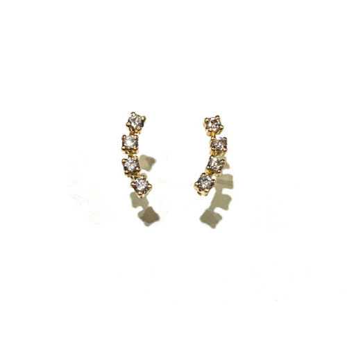 PENDIENTES ORO CIRCONITAS