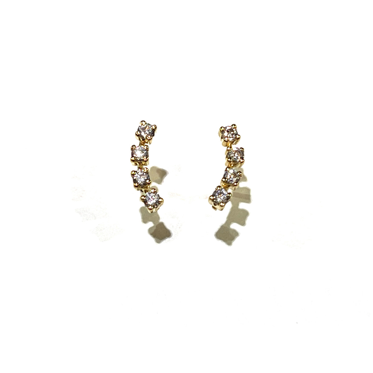 PENDIENTES ORO CIRCONITAS