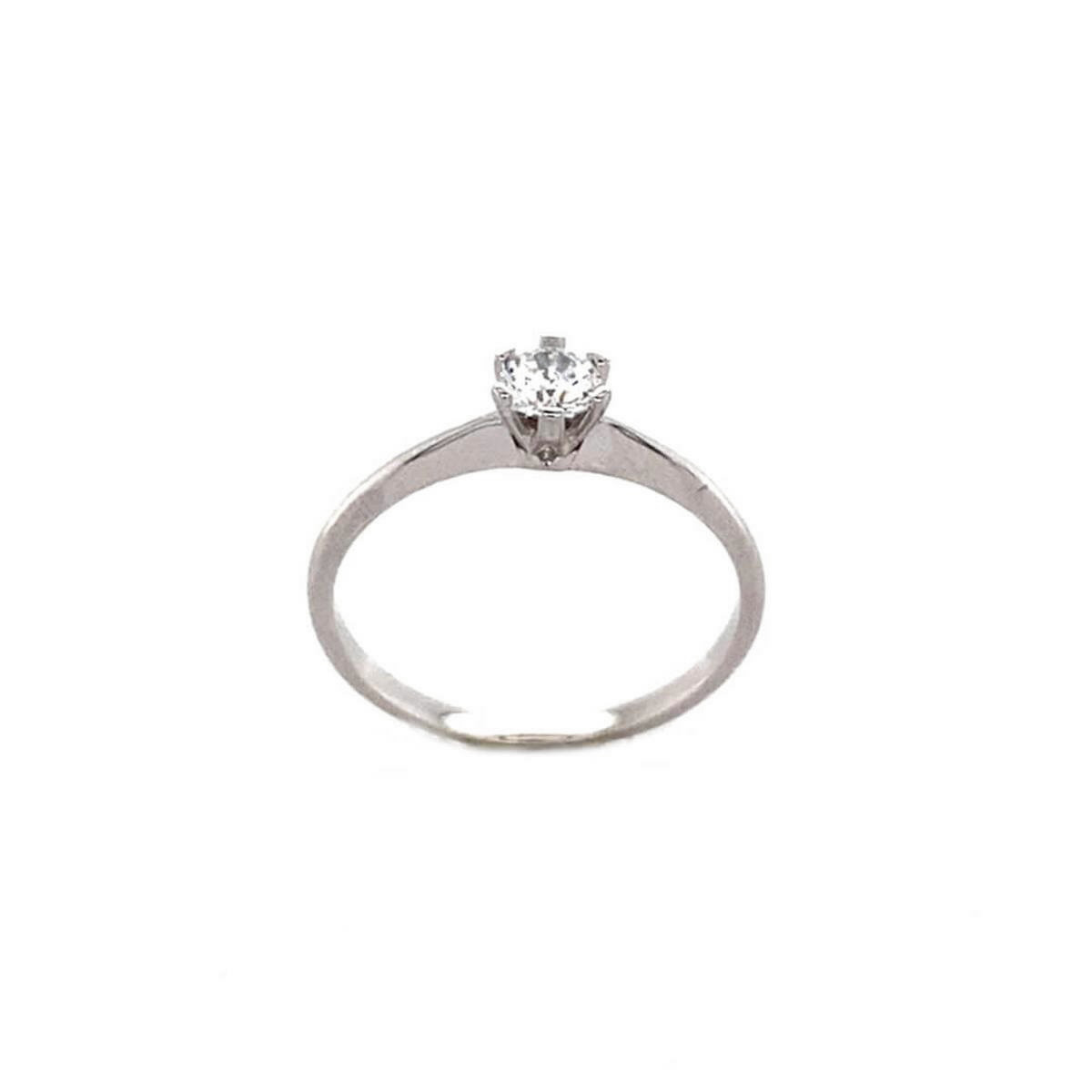 SOLITARIO ORO BLANCO Y CIRCONITAS