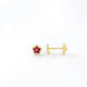 PENDIENTES ORO BEBE MARGARITA RUBIES