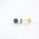 PENDIENTESBEBE ORO CIRCONITAS AZULES