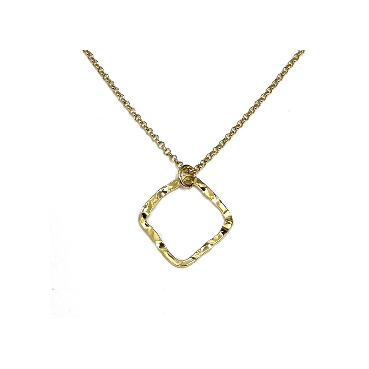 COLLAR PLATA BAÑADA ORO