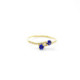 ANILLO ORO ZAFIROS Y BTES