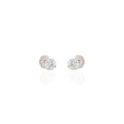 PENDIENTES BEBE ORO BLANCO