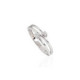 ANILLO ORO BLANCO Y CIRCONITAS