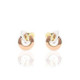PENDIENTES ORO TRICOLOR