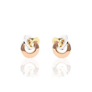 PENDIENTES ORO TRICOLOR