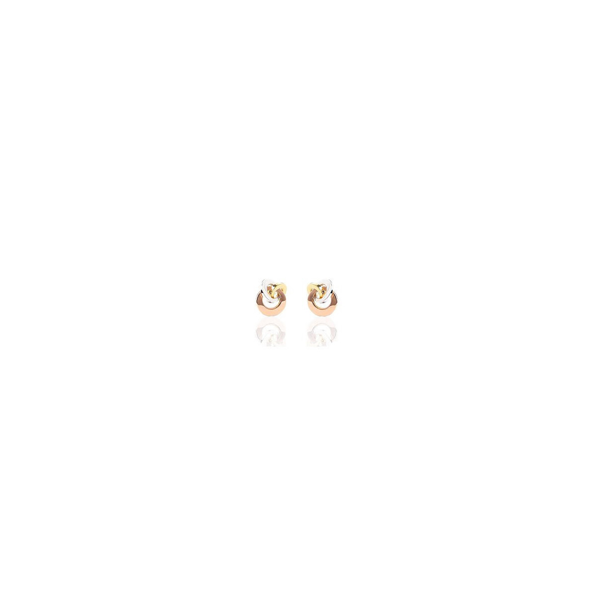 PENDIENTES ORO TRICOLOR