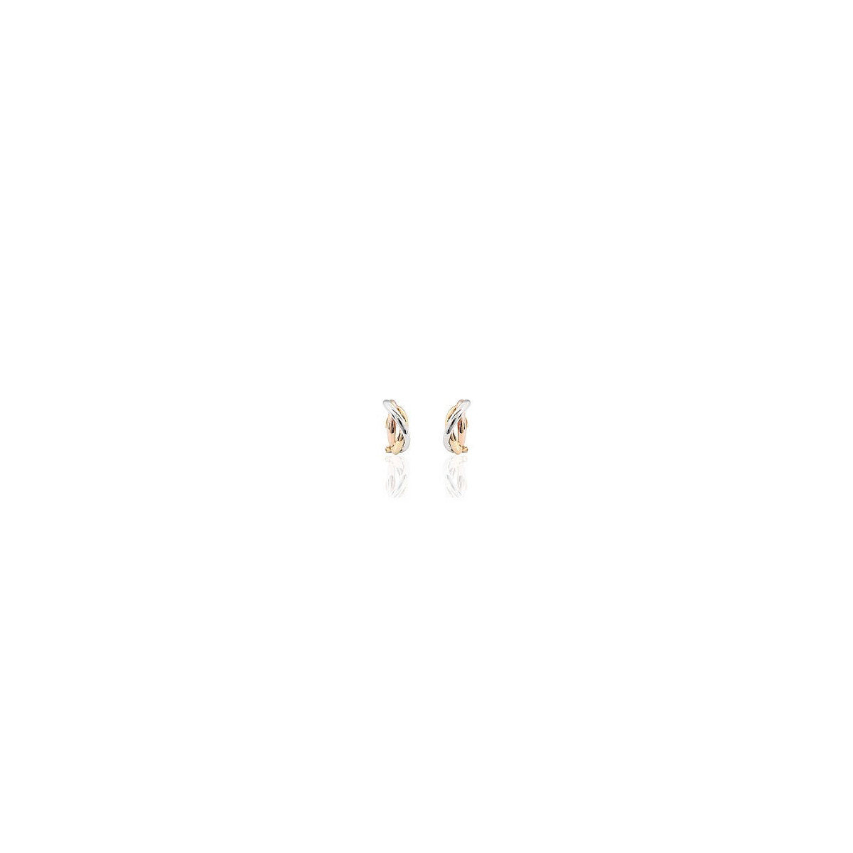 PENDIENTES ORO TRICOLOR