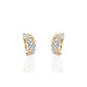 PENDIENTES ORO BICOLOR Y CIRCONITAS
