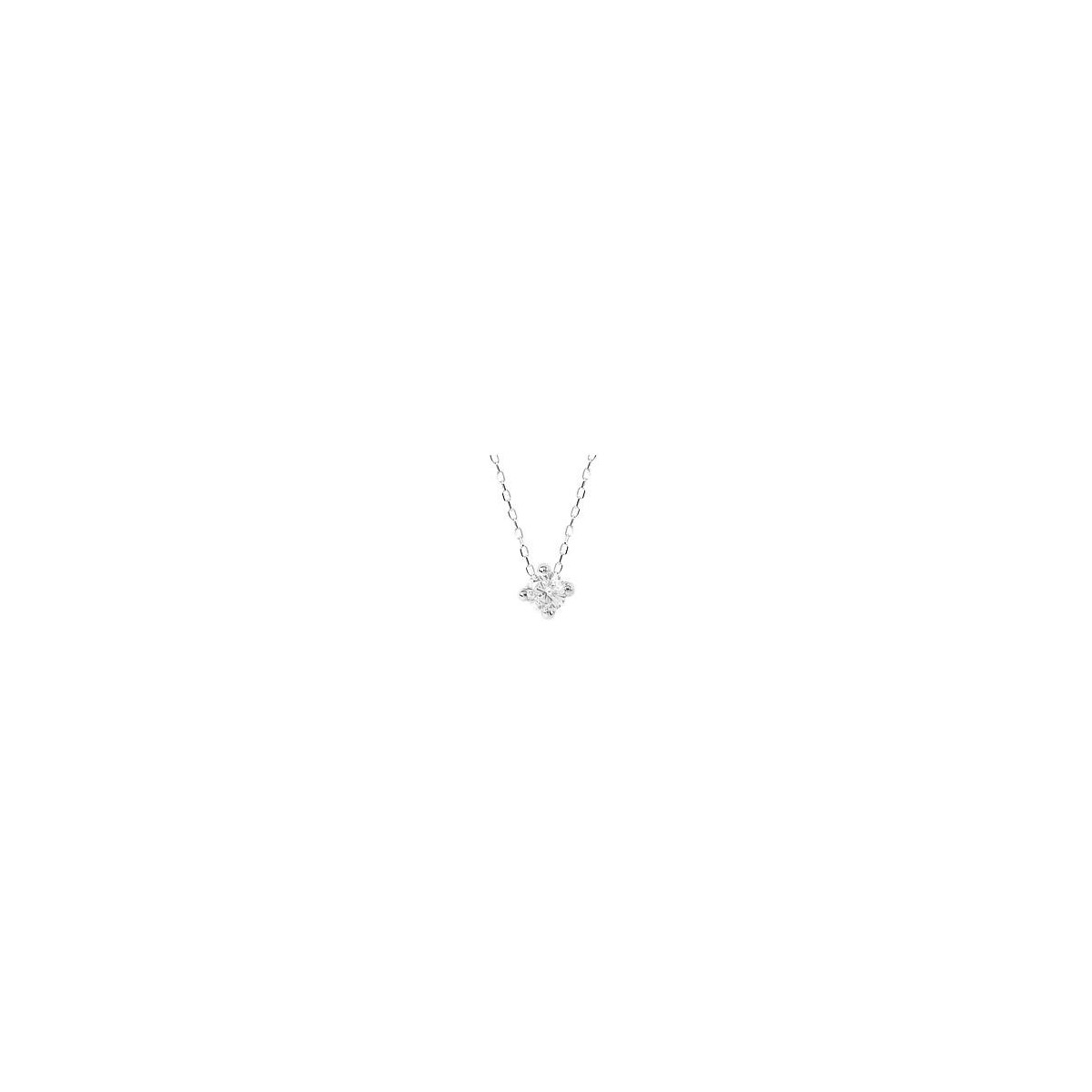 COLLAR ORO BLANCO Y CIRCONITAS