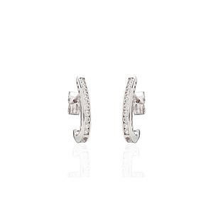 PENDIENTES ORO BLANCO Y CIRCONITAS