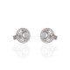PENDIENTES ORO BLANCO Y CIRCONITAS