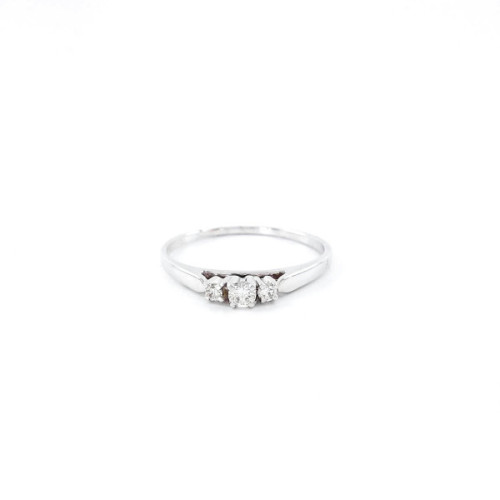 ANILLO O/BLANCO Y BRILLANTES 0.11 QT