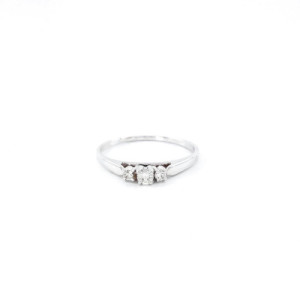 ANILLO O/BLANCO Y BRILLANTES 0.11 QT