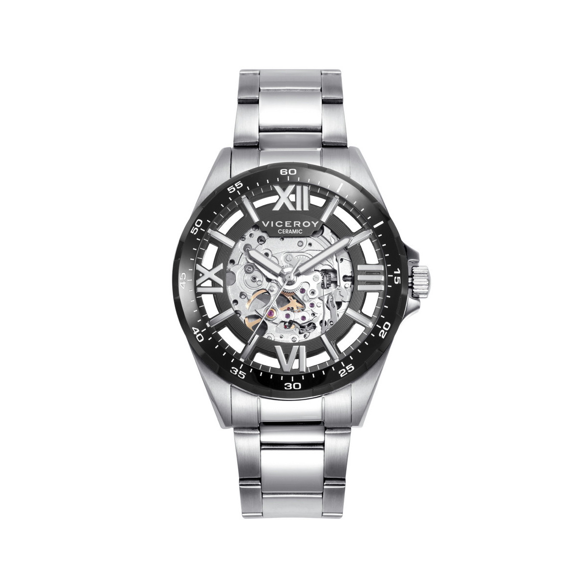 RELOJ AUTOMATICO ACERO Y CERAMICA