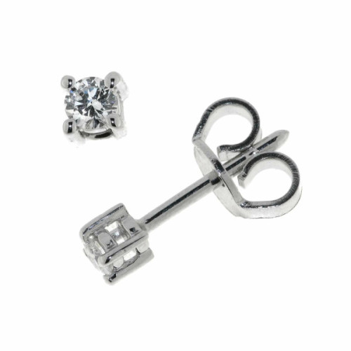 PENDIENTES O/BLANCO Y BRILLANTES 0.20 QT