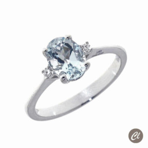 ANILLO O/B BTES 0.04 Y AGUAMARINA 1.15 Q