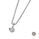 COLLAR ORO BLANCO Y BRILLANTE 0.03 QT