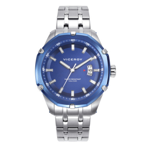 RELOJ ACERO IP AZUL VICEROY