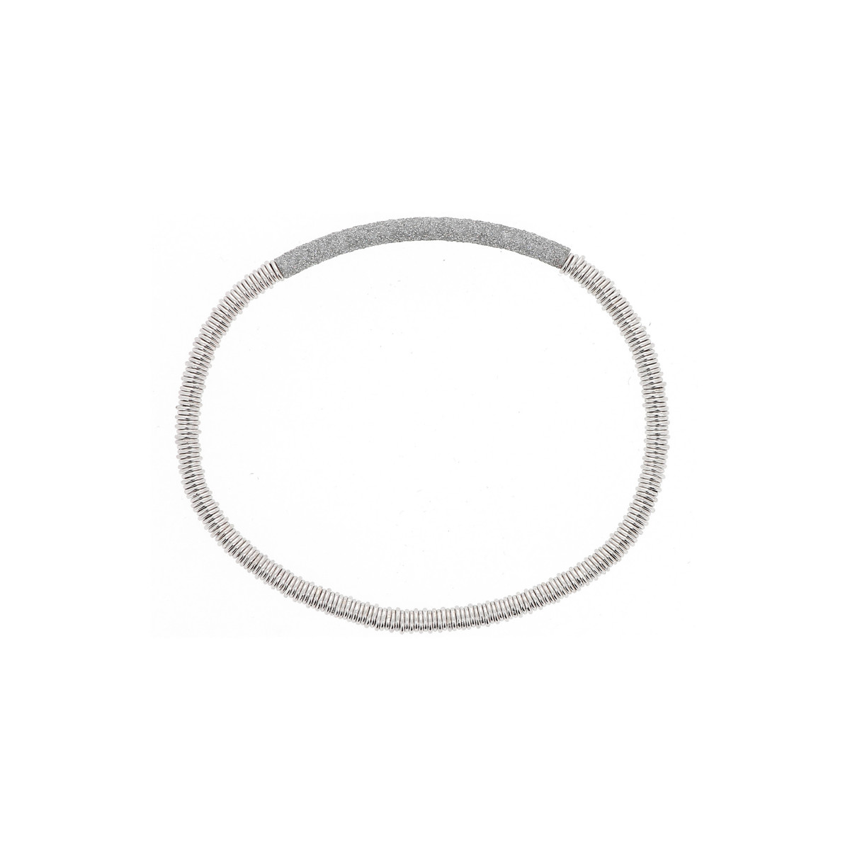 PULSERA POLVORE PLATA Y POLVO GRIS PERLA