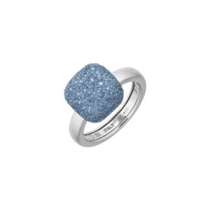ANILLO PLATA Y POLVO AZUL