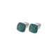 PENDIENTES PLATA Y POLVO VERDE FORESTA
