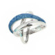 ANILLO PLATA Y POLVO AZUL SANTORINI