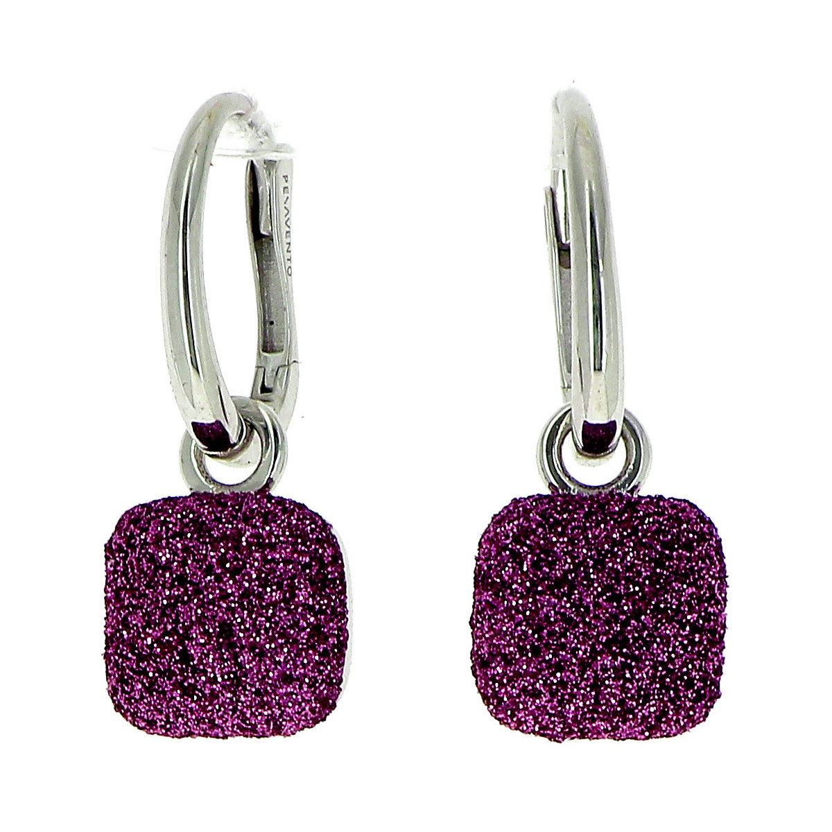 PENDIENTES PLATA Y POLVO ROSA JAIPUR