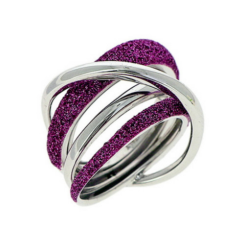 ANILLO PLATA Y POLVO ROSA JAIPUR
