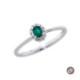ANILLO O/B BTES 0.08 Y ESMERALDA 0.23 QT