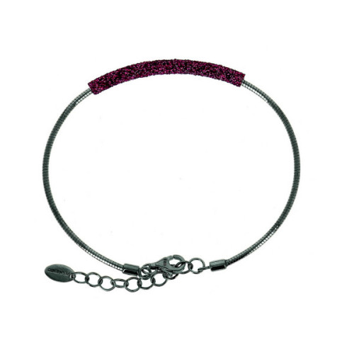 PULSERA PLATA RUTENIO POLVO ROSSO PARIGI