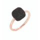 ANILLO POLVORE PLATA ROSA Y POLVO NEGRO