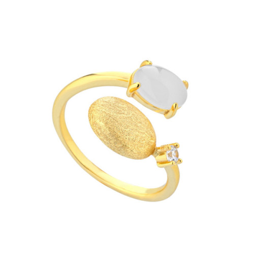 ANILLO PLATA BAÑADO EN ORO