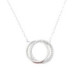 COLLAR PLATA AROS Y CIRCONITAS