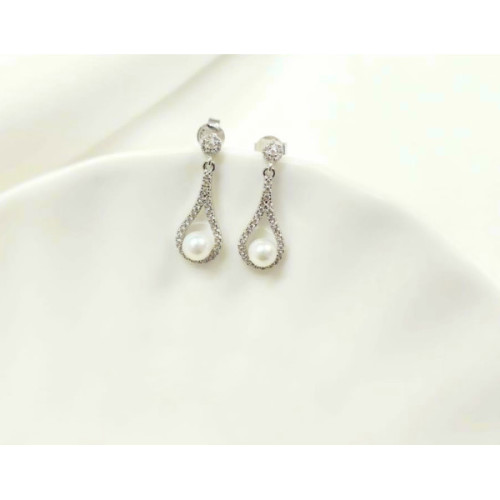 PENDIENTES PLATA Y CIRCONITAS