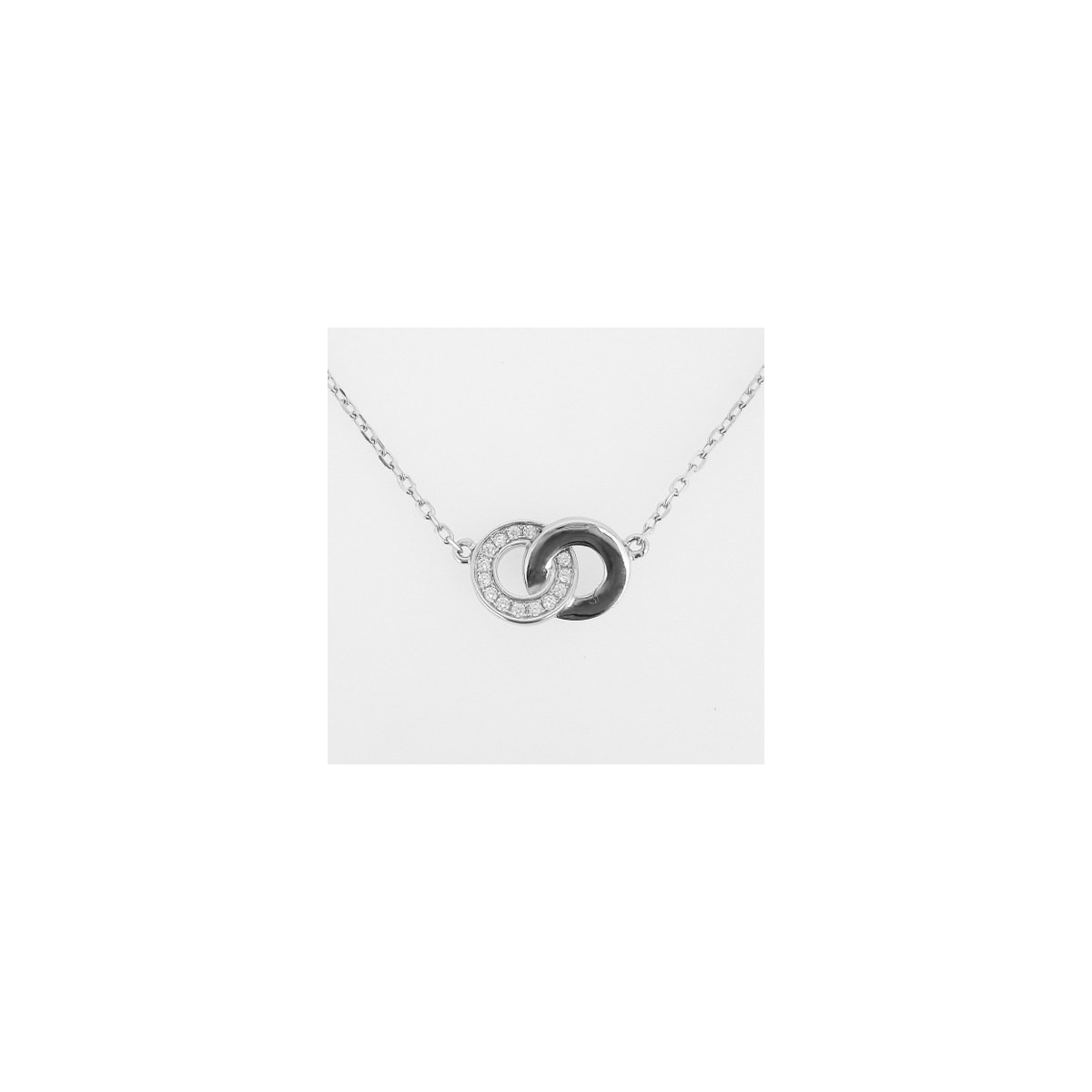 COLLAR PLATA Y CIRCONITAS