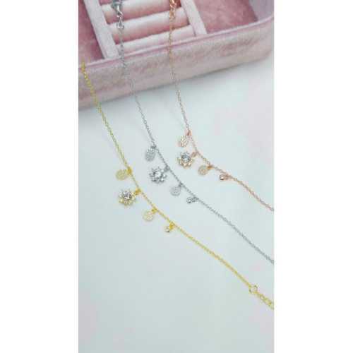 PULSERA PLATA Y CIRCONITAS