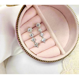 PENDIENTES DE PLATA Y CIRCONITAS