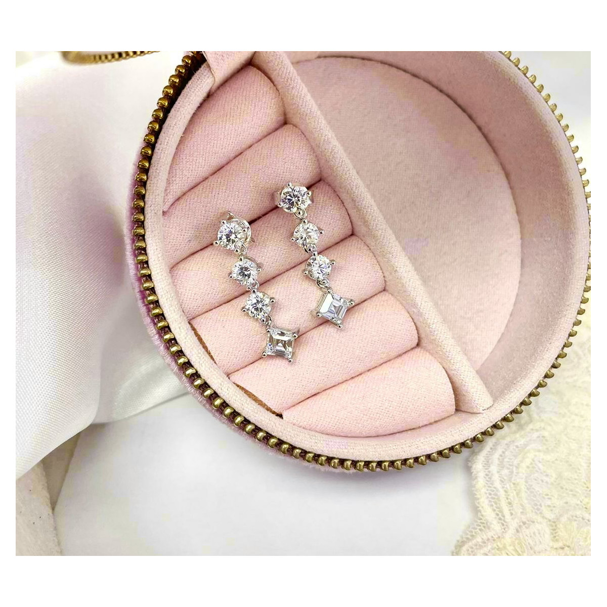 PENDIENTES DE PLATA Y CIRCONITAS