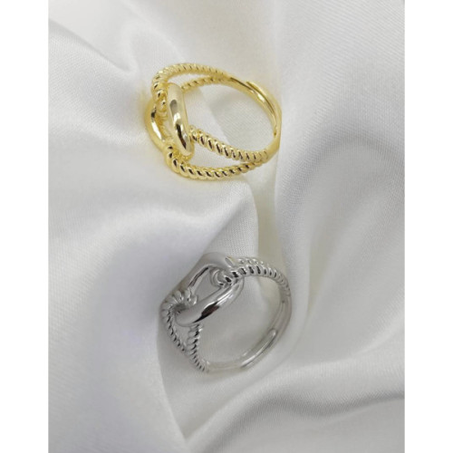ANILLO PLATA Y CIRCONITAS