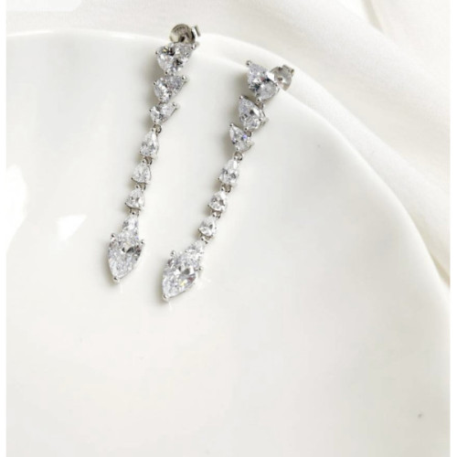 PENDIENTES PLATA Y CIRCONITAS